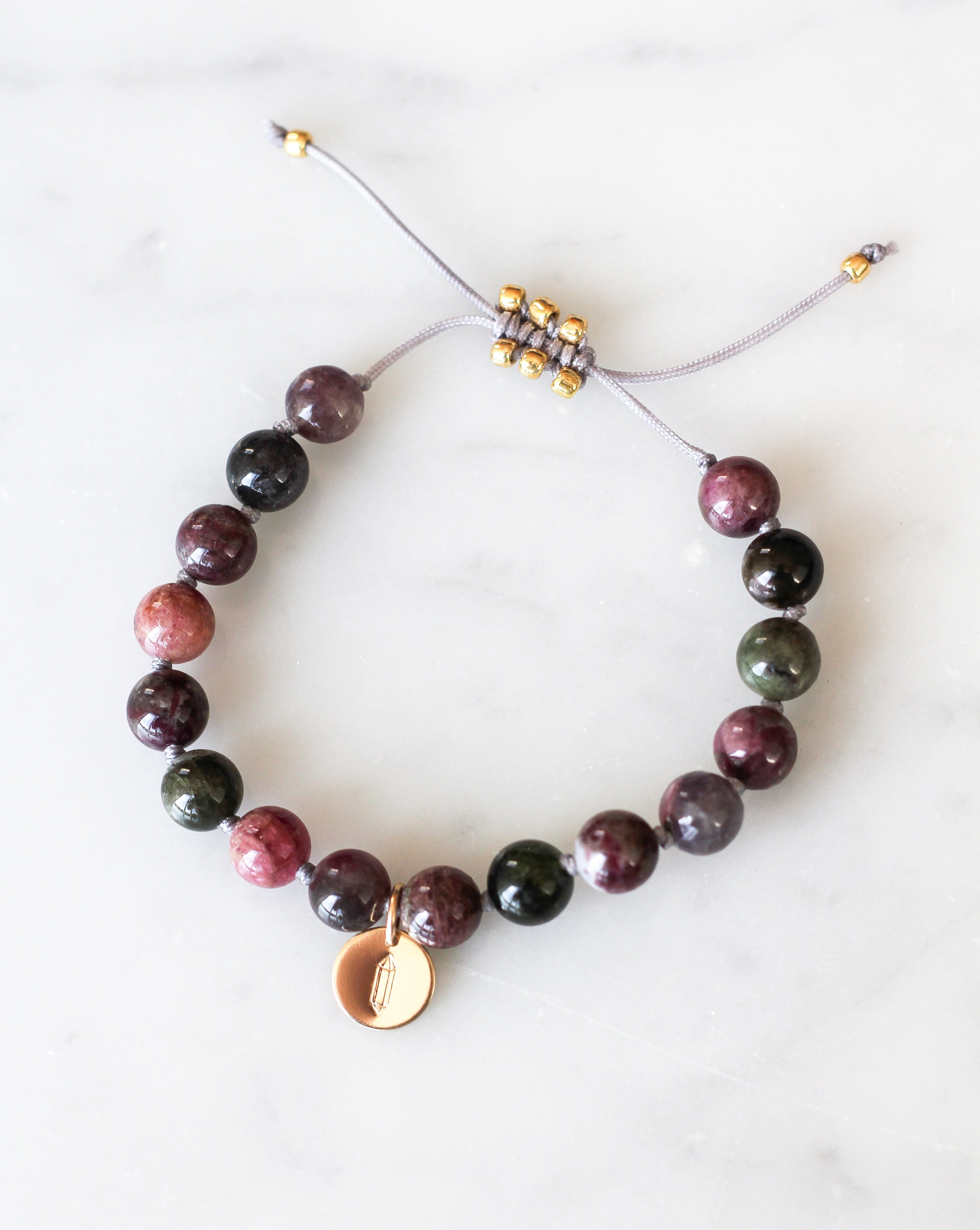 watermelon tourmaline intention necklace