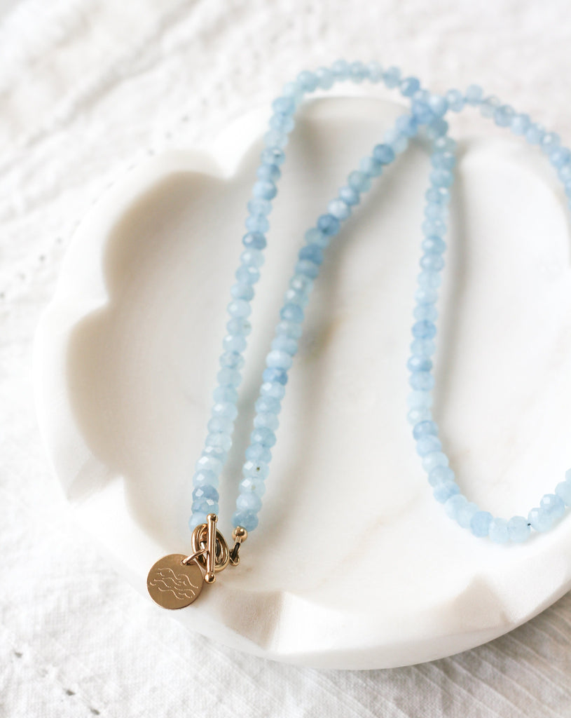 Tranquility Intention Necklace on dish