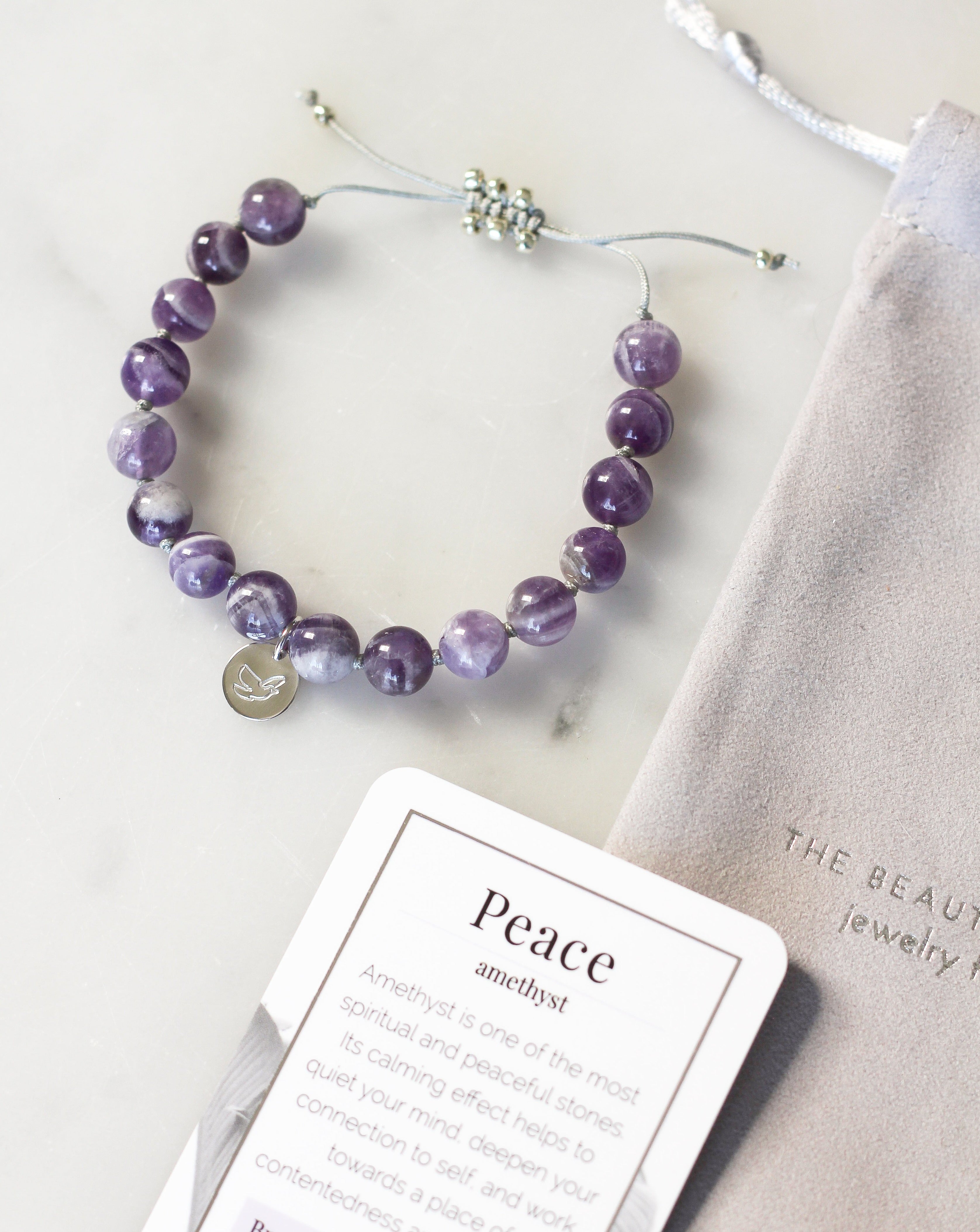 Amethyst Mala Bracelet