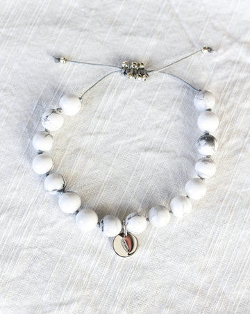 howlite mala beads bracelet